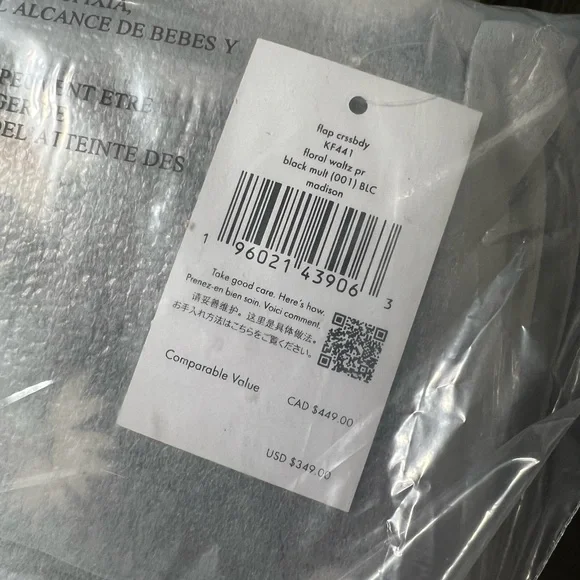 Kate Spade Black Floral Crossbody Bag - Picture 7 of 7